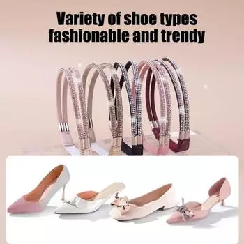 2 шт. эластичные ремешки для обуви на высоком каблуке, нерасстегивающиеся ремешки, съемные ремни для обуви со стразами для сандалий, свободные туфли без застежек, аксессуары для самостоятельного изготовления
