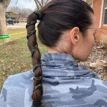 2 шт. эластичные резинки для волос женские плетеные повязки на голову держатели для хвостиков длинные густые вьющиеся волосы ветряные водные резинки для волос аксессуары для плавания чёрный