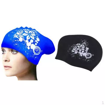 2 шт. эластичные силиконовые шапочки для плавания, шапочки для плавания,