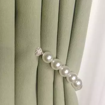 2 шт., элегантная жемчужная магнитная пряжка, многофункциональная тонкая работа, прочный галстук для штор, товары для дома 25cm
