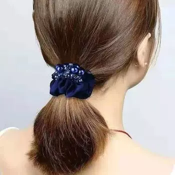 2 шт. элегантные цветочные тканевые резинки для волос для женщин и девочек, эластичные резинки для волос, аксессуары, завязки для волос, веревочные головные уборы
