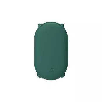 2 шт. электрическая грелка для рук перезаряжаемая портативная мобильная батарея карманный обогреватель для дома, офиса, школы, зимы, холодной погоды зелёный