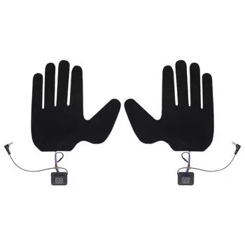 2 шт. электрические нагревательные перчатки, накладки, 5-пальцевые перчатки с подогревом и 3 регулируемыми передачами для катания на лыжах