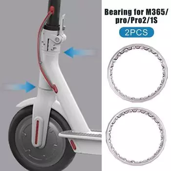 2 шт. электрический скутер вилка подшипник чаша вертикальный стержень вращающийся шарик рулевое устройство для рулевых подшипников электросамоката