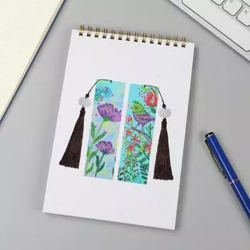 2 шт., алмазная закладка для рисования, специальная форма с кисточкой, яркий цвет, снятие стресса, сделай сам, закладка ручной работы