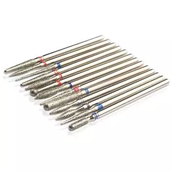 2 шт. алмазные сверла для ногтей для маникюра, фрезы для маникюрной машины, аксессуары для чистки кутикулы, фрезы для удаления геля