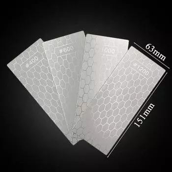 2 шт. алмазный точильный камень для ножей 400# 1000# 600# точильный камень для ножей ультратонкий набор точильных камней с сотовой поверхностью Diamond