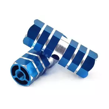 2 шт. алюминиевые педали M Tb для велосипеда, нескользящие передние и задние подножки для велосипеда, подставка для ног, педали, аксессуары для велосипеда синий