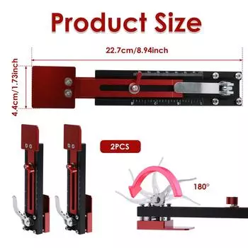 2 шт. алюминиевый сплав сайдинг монтажный калибр регулируемый быстрое позиционирование настенная панель монтажный инструмент метрический и имперский
