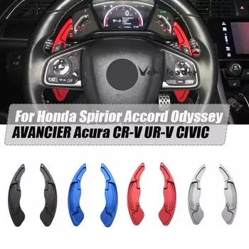 2 шт. алюминиевый удлинитель подрулевого переключателя для Honda Spirior Accord Odyssey AVANCIER Acura CR-V UR-V CIVIC серебряный