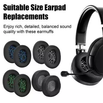 2 шт. амбушюры, сменные амбушюры, защитный чехол, износостойкие дышащие, универсальные, легко устанавливаемые амбушюры для Arctis 3/5/7/9/Pro зелёный