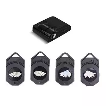 2 шт. ангельские крылья приветственный световой чип для беспроводной светодиодной двери автомобиля приветственный лазерный проектор логотип клипса