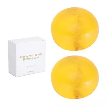 2 шт., антицеллюлитное мыло с женьшенем для похудения, увлажняющее, укрепляющее, подтягивающее, нежное очищающее средство для тела Sl