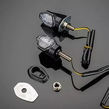 2 шт. антикоррозионные сигналы лампы светодиодный индикатор указателя поворота для мотоцикла мини устойчивый к высоким температурам B