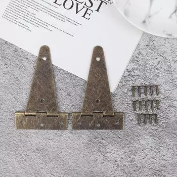 2 шт. антикварная бронзовая плоская Т-образная петля для ворот амбара винтажная петля для деревянной коробки для ювелирных изделий