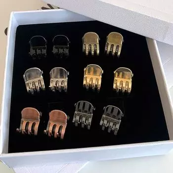 2 шт. антикварные медные маленькие мини-когти для волос, зажимы для челюстей, краба, аксессуары для волос