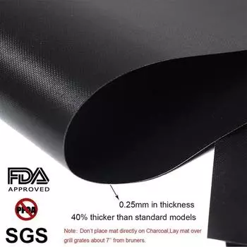 2 шт. антипригарный коврик для гриля для барбекю 60*40 см коврик для выпечки инструмент для барбекю противень для жарки термостойкость кухонный инструмент для барбекю