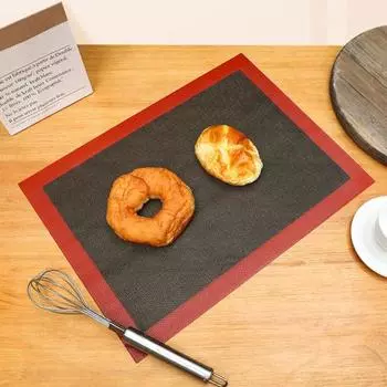 2 шт. антипригарный силиконовый коврик для выпечки, многоразовый термостойкий противень для домашней кухни B