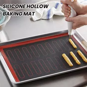 2 шт. антипригарный силиконовый коврик для выпечки, многоразовый термостойкий противень для домашней кухни B