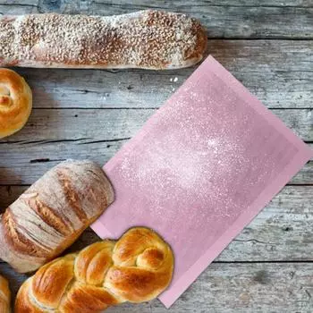 2 шт. антипригарный силиконовый коврик для выпечки, многоразовые легко очищаемые вкладыши для духовки для хлеба, печенья розовый