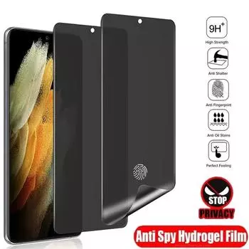 2 шт. антишпионская гидрогелевая пленка для Samsung Galaxy S21 S20 S22 Ultra Note 20 10 9 8 S10 S9 S8 Plus S10E Защитная пленка для экрана конфиденциальности For Samsung S22Ultra