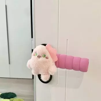 2 шт., антистатические милые мультяшные дверные ручки, перчатки, предотвращающие столкновения и столкновения, украшение для двери спальни, защитная ручка жёлтый