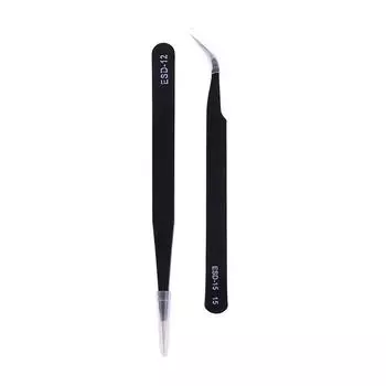 2 шт. антистатический локоть и прямой пинцет из нержавеющей стали форма для торта