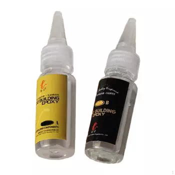 2 шт. эпоксидный клей для удочек, ремонт, аксессуары для удочек своими руками, держатель для карточек, руководство A and B 20ml