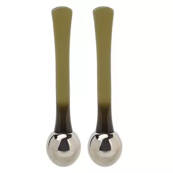 2 шт. Аппликатор для крема для глаз, цинковый сплав, роликовый массажер, лопатка для крема, аппликатор для ухода за кожей вокруг глаз