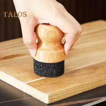 2 шт., аппликатор для масляного воска, разделочная доска, аппликатор для масляного воска, пищевая деревянная ручка, губка, аппликатор для дома