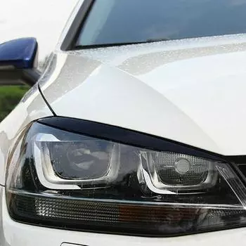 2 шт. Artudatech передняя фара веко бровь крышка отделка черный для VW для Golf 7 для MK 7 для GTI аксессуары