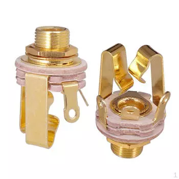 2 шт. аудиовыхода 6,35 мм для электрогитары, бас-звукосниматель