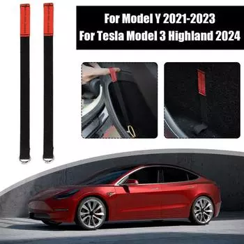 2 шт. аварийный трос безопасности задней двери для модели Y/3 ремни для ручки Tesla Model 3 Highland 2025 для модели Y 2025-2025