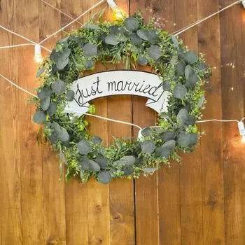 2 шт. эвкалиптовая гирлянда 2 м зеленая гирлянда зеленая гирлянда искусственная серебряная доллар эвкалиптовые листья лозы для стола домашний свадебный декор вечеринки светло-зеленый