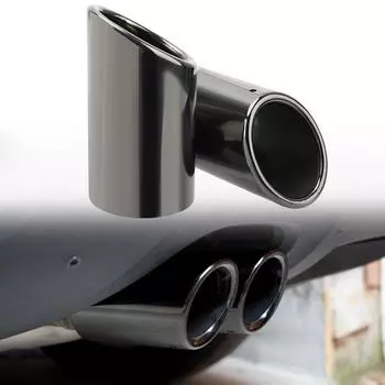 2 шт. автоаксессуары из нержавеющей стали, насадка для выхлопной трубы автомобиля, крышка глушителя для VW Tiguan Volkswagen Passat B7 CC для ALLDI A4 B8 A3 A1 Q5