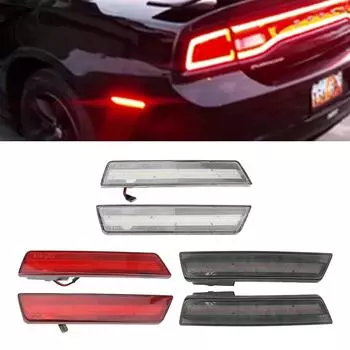 2 шт. автоматические светодиодные задние габаритные огни для Dodge Challenger 2008 2009 2010 2012 2013 2014 Charger 2011 2012 2013 2014 сигнальная лампа