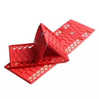 2 шт. автомобильная аварийная эвакуационная пластина, коврик для сцепления, складной нескользящий коврик для большинства внедорожников, автомобилей и автомобилей красный