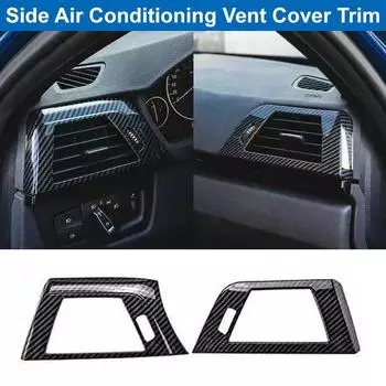 2 шт. автомобильная боковая накладка из углеродного волокна для кондиционера, подходит для BMW 3/4 серии F30 F31 F32 F36-2013-2019