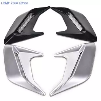 2 шт. Автомобильная боковая наклейка на впуск воздуха на крыло, имитация боковых вентиляционных отверстий, декоративные чёрный