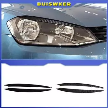 2 шт. автомобильная фара фара бровь фара крышка отделка наклейка для Volkswagen VW GOLF 7 Golf7 MK7 GTI аксессуары