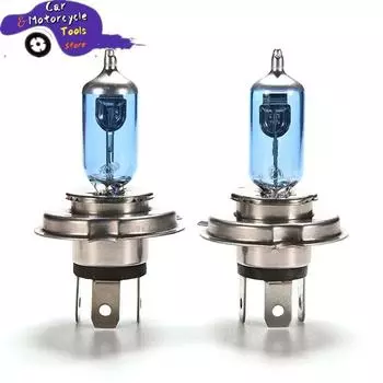 2 шт. Автомобильная фара H4 Авто Галогеновая лампа Противотуманные фары 55/60 Вт 12 В Супер Белая Лампа для фар H4