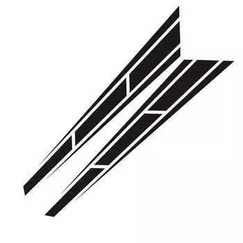 2 шт. Автомобильная наклейка на передний капот Полосы для гонок Графическая наклейка Аксессуары