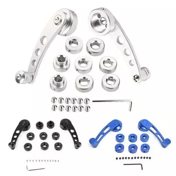 2 шт. автомобильная общая оконная кулисная ручка из алюминиевого сплава, ручная шейкер для лифта, подходит для автомобиля Ybm красный