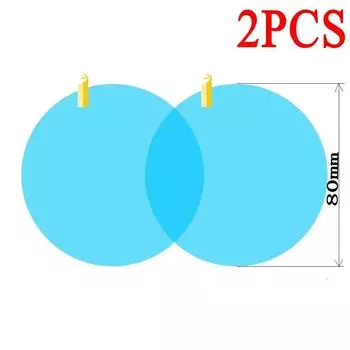 2 шт. Автомобильная пленка для зеркала заднего вида, наклейка на боковое окно, непромокаемая прозрачная пленка, противотуманная водонепроницаемая защитная пленка для автомобиля, мотоцикла