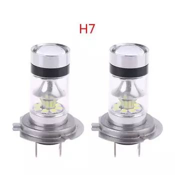 2 шт. Автомобильная противотуманная фара H4/H7 6500K Hi/Lo Beam 20 LED, белая лампа