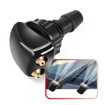 2 шт. автомобильная регулировка лобового стекла автомобиля форсунка стеклоочистителя струйный распылитель комплекты спринклерный водяной вентилятор носик крышка омывателя выход универсальный чёрный