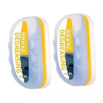 2 шт. Автомобильная щетка для очистки масляной пленки, очиститель лобового стекла, аксессуар для улучшения видимости, масло no Refilled Liquid