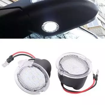 2 шт. Автомобильная светодиодная лампа для бокового зеркала с лужей для Ford Fusion Flex Mondeo красный