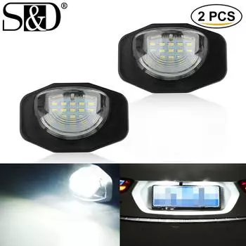 2 шт. автомобильная светодиодная подсветка номера, лампа освещения номерного знака Canbus для Toyota Alphard Auris Corolla-Wgona Wish Sienna Urban Cruiser Scion