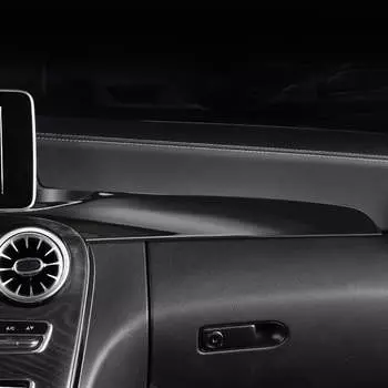 2 шт. Автомобильная текстура из углеродного волокна для центральной консоли, панели приборов, защитная крышка, отделка для Mercedes Benz 15-21 C W205 16-21 GLC X25